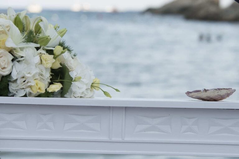 Blumen rings Hochzeit Mallorca